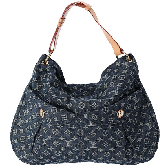 Louis Vuitton Daily GM Monogram Denim Shoulder Bag M40493 Gris Blue Monogram - Picture 1 of 9
